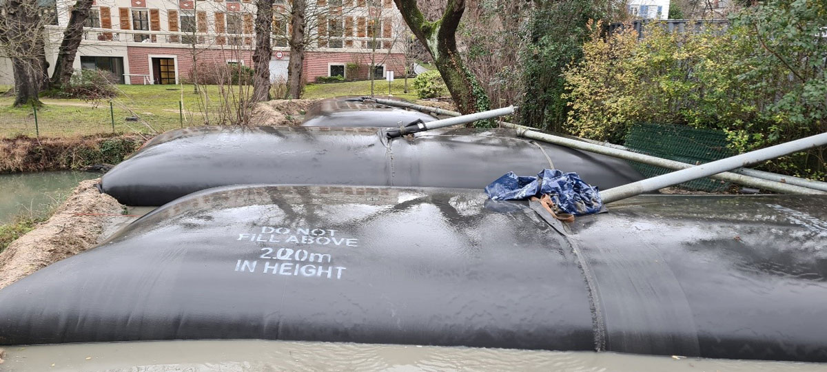 Curage d’étang : Essorage des boues Curage d’étang : Essorage des boues