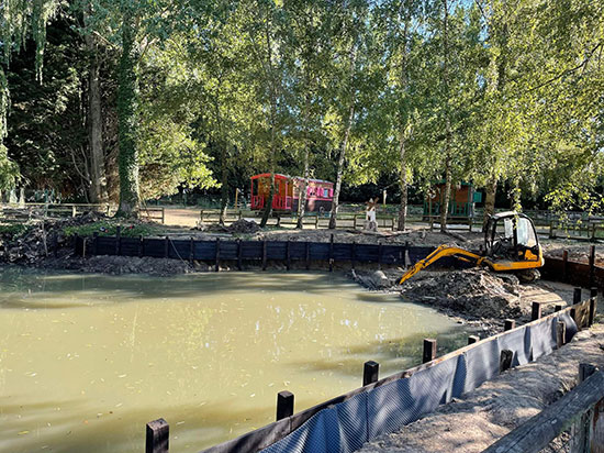 Défenses de berges : terrassement Défenses de berges : terrassement